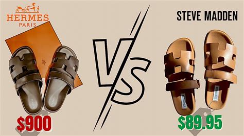 hermes sandals dupe leather|hermes sandals vs steve madden.